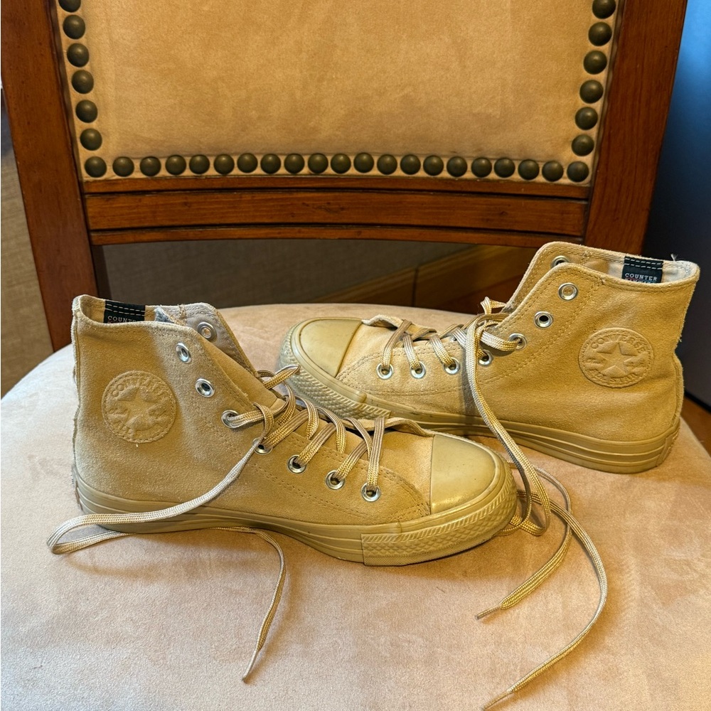 Converse Beige High Tops